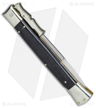 AGA Campolin 13" Bat Swinguard Automatic Ebony/Abalone (5.75" Satin Bayo)