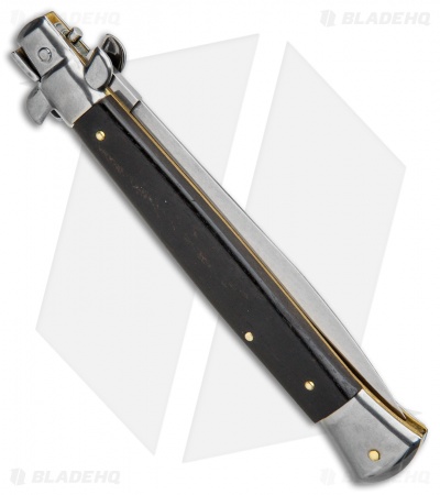 Frank B 11" Italian Stiletto Ebony Automatic Knife - Dagger
