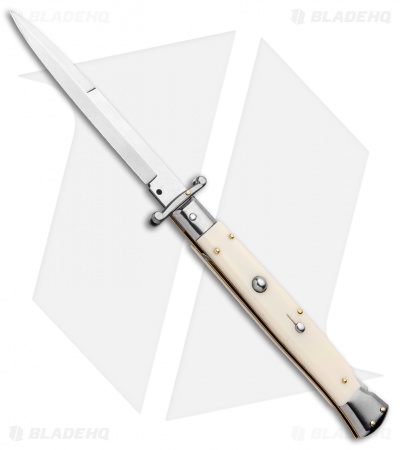 2. Frank B 11-Inch Italian Stiletto Swinguard Bayo Switchblade