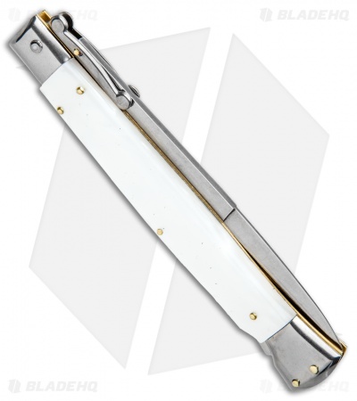Frank B 11" Italian Stiletto Swinguard Bayonet Knife Pearlex (5" Satin) 