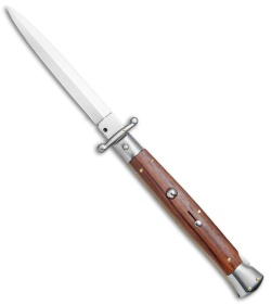 Frank B 11" Italian Stiletto Swinguard Automatic Cocobolo (5" Satin Dagger) 