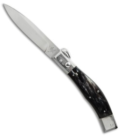 Lepre 10" Picklock Automatic Knife Brazilian Horn (4.2" Satin)