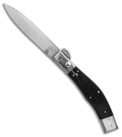 Lepre 10" Picklock Automatic Knife Ebony Wood (4.2" Satin)