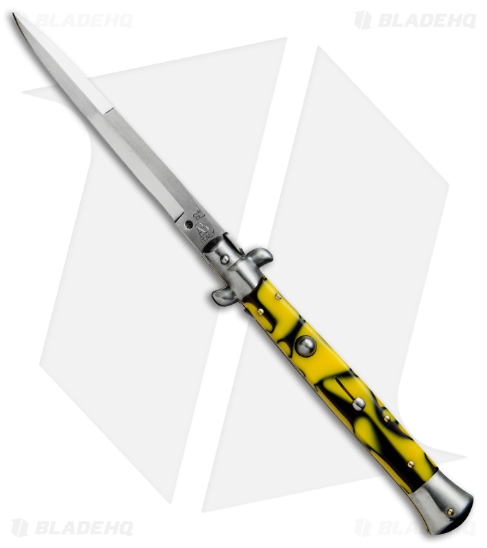SKM AB 11" Italian Stiletto Automatic Knife  Killer Bee (5" Satin Bayonet)