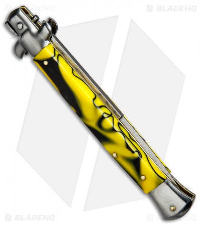 SKM AB 11" Italian Stiletto Automatic Knife  Killer Bee (5" Satin Bayonet)