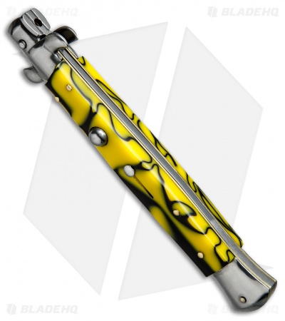 SKM AB 11" Italian Stiletto Automatic Knife  Killer Bee (5" Satin Bayonet)