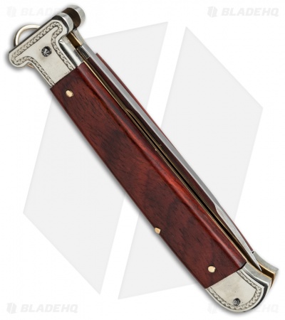 AGA Campolin 9" Francese Ring Pull Automatic Knife Cocobolo (3.7" Satin Flat)