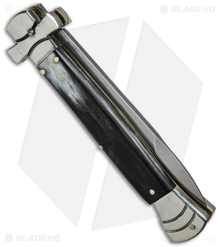 AGA Campolin 9" Maltese Cross Stiletto Automatic Brazilian Horn (4" Bayonet)