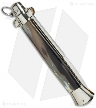 AGA Campolin 15" Ring Pull Automatic Italian Stiletto  Brazilian (7" Satin Bayo)