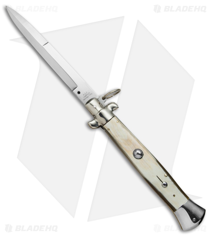 AGA Campolin 15" Ring Pull Automatic Italian Stiletto Honey Horn (7" Satin Bayo)