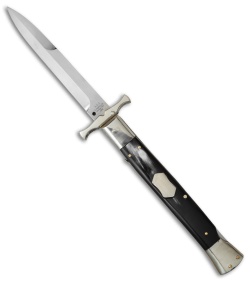 AGA Campolin 13" Bat Swinguard Automatic Dark Horn (5.75" Satin Bayonet) 