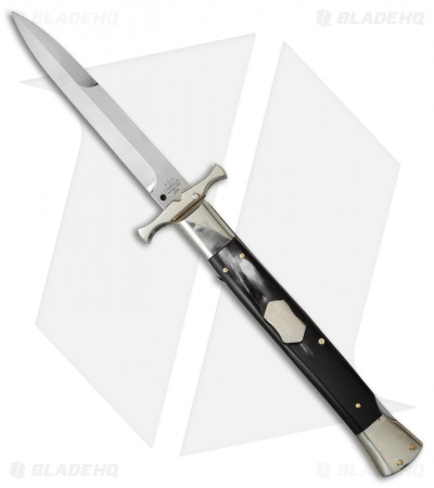 AGA Campolin 13" Bat Swinguard Automatic Dark Horn (5.75" Satin Bayonet) 