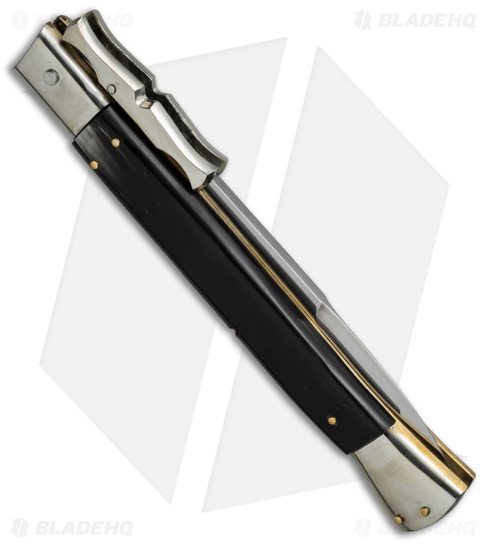AGA Campolin 13" Bat Swinguard Automatic Dark Horn (5.75" Satin Bayonet) 