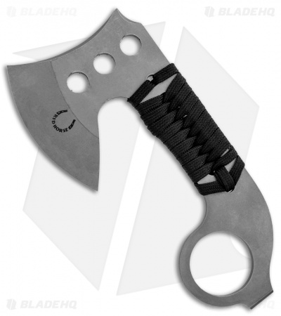 Red Horse Knife Works Karamahawk Mini Tomahawk Black Cord w/ Kydex Sheath