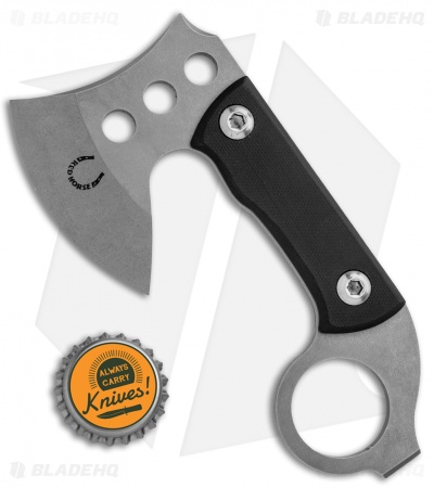 Red Horse Knife Works Karamahawk Mini Tomahawk Black G-10 w/ Kydex Sheath