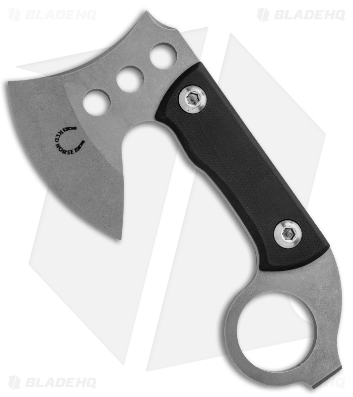 Red Horse Knife Works Karamahawk Mini Tomahawk Black G-10 w/ Kydex Sheath