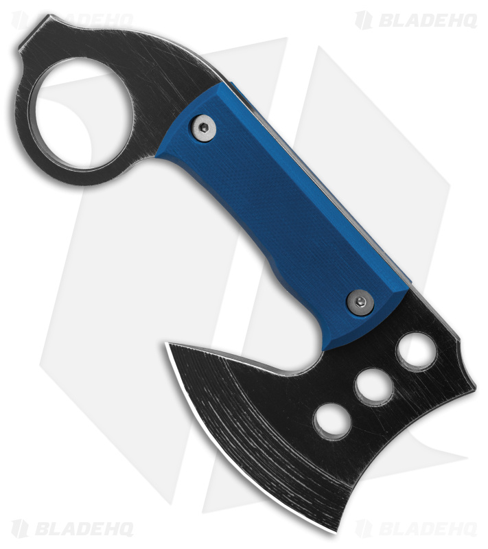 Red Horse Knife Works Karamahawk Mini Tomahawk Exclusive Blue G-10/Kydex Sheath