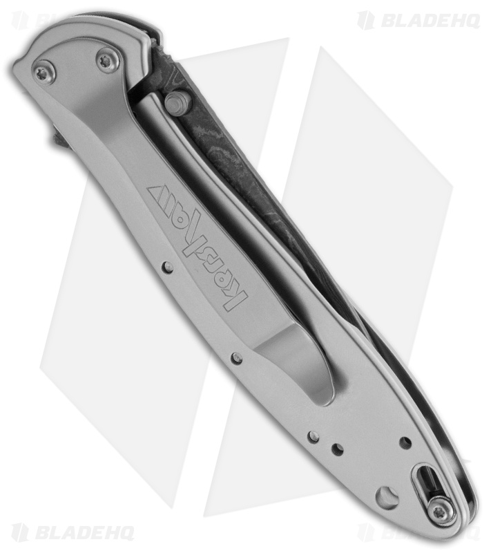 Kershaw Leek Assisted Opening Knife Gray Steel(3" Damascus) 1660DAM