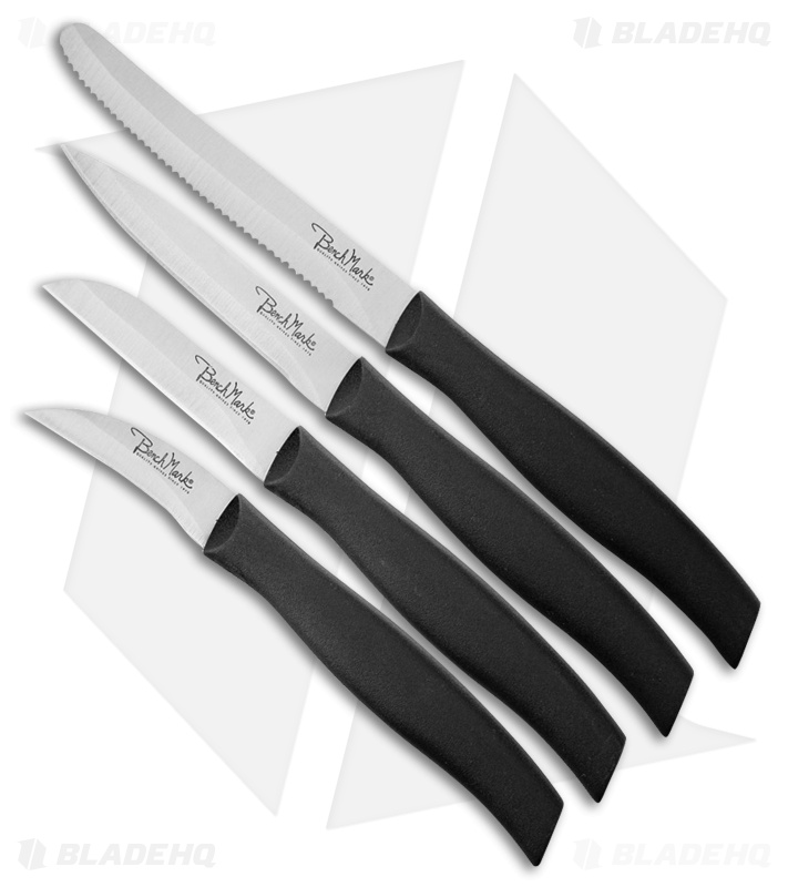 Benchmark 4-Piece Utility Kitchen Set Black Handles