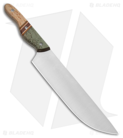 Blue Collar Blades Custom Chef's Knife Segments W/ Maple (9" Satin AEB-L)