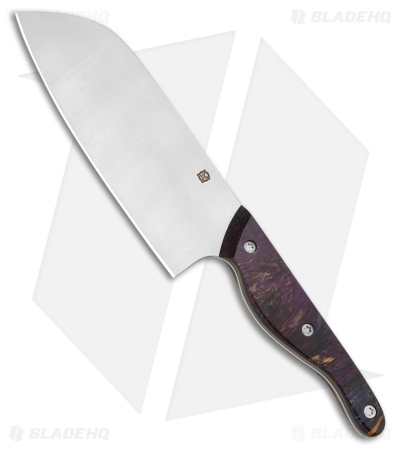 Blue Collar Blades Slick Six Santoku Knife BWP ShockRes (6" Satin AEB-L)