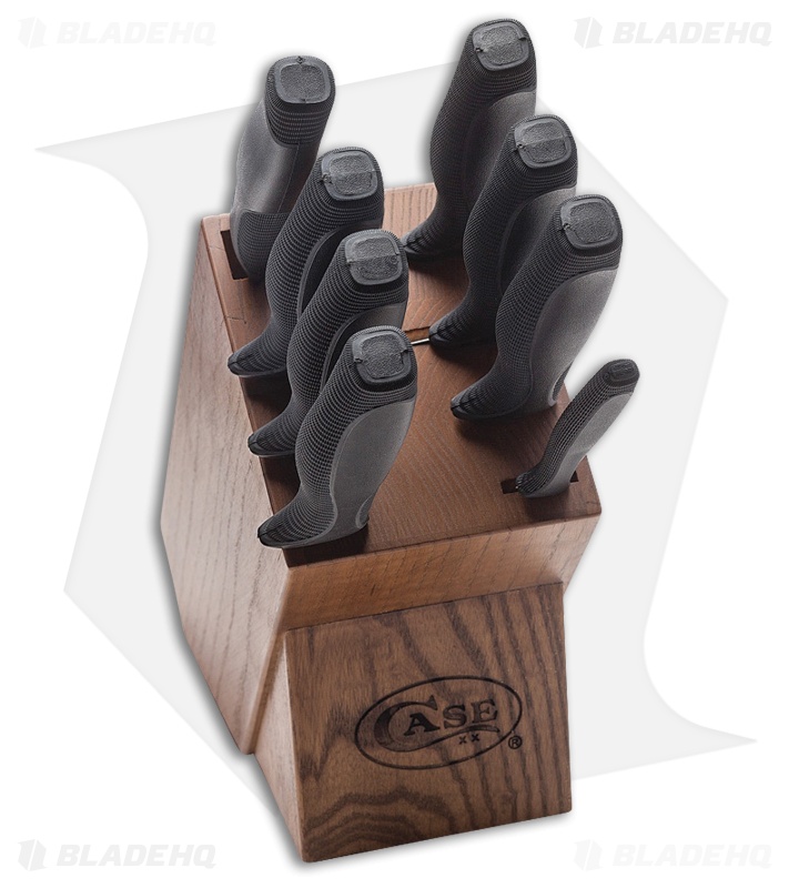 Case Kitchen Block Set Black Synthetic (9-Piece) 31725