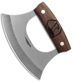 Condor Ulu Fixed Blade Knife Walnut Wood (6" Satin)