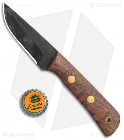 Forge and Foundry Patch Knife Walnut  ( 3.25" Black )  FFPKW