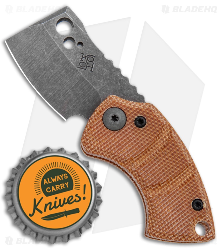 Koch Tools Korvid Friction Folding Knife Micarta (1.5" Acid Stonewashed)