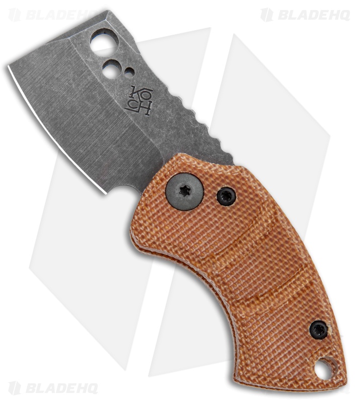 Koch Tools Korvid Friction Folding Knife Micarta (1.5" Acid Stonewashed)