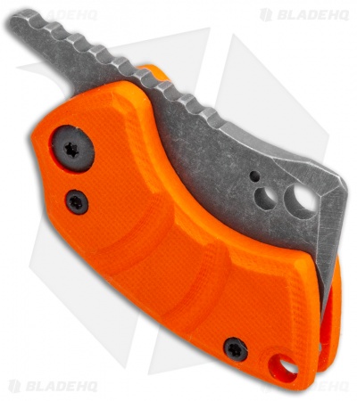 Koch Tools Korvid Friction folding Knife Orange G10 (1.5" Acid Stonewashed)