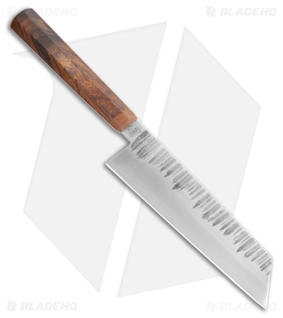 Nate Summers Custom Kiritsuke Chef Knife Stabilized Kwila Wood (8.25" Satin)