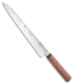 Nate Summers Custom Sujihiki Carving Knife Stabilized Mallee Wood (11.25&quot; Satin) | 220051