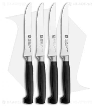 Zwilling Four Star 4-Piece Steak Knife Kitchen Set (4.5" Satin)