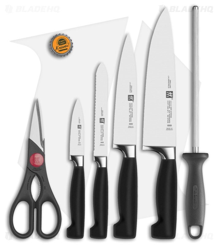 Zwilling Four Star 7-Piece Kitchen Knife Block Set