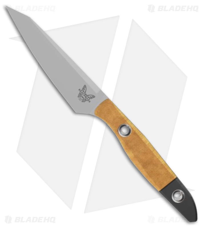 Benchmade Paring Fixed Blade Knife Maple Valley Richlite (4.1" Satin) 4045-02