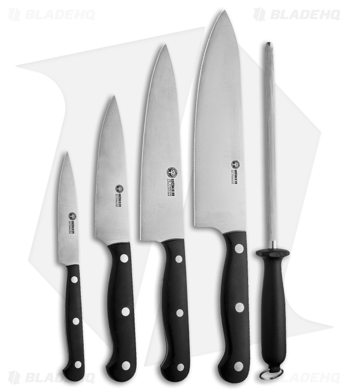 Boker Arbolito  6-Piece Kitchen Knife Set Black w/ Wooden Block