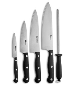 Boker Arbolito  6-Piece Kitchen Knife Set Black w/ Wooden Block