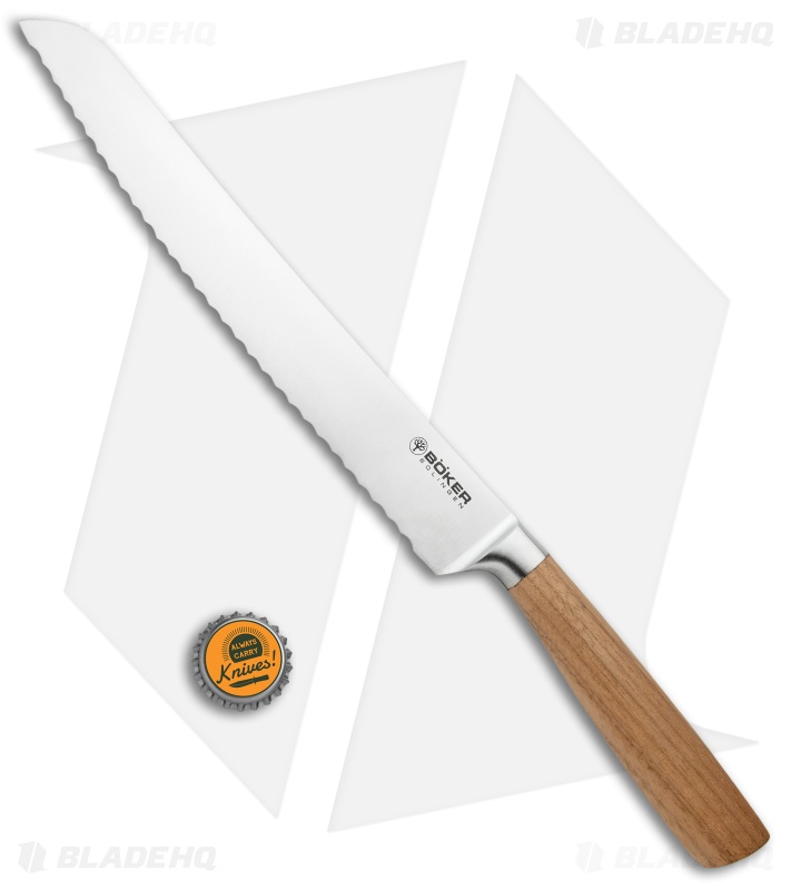Boker Core 8.5" Bread Kitchen Knife Walnut Wood