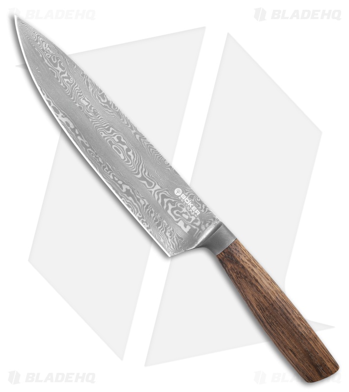 Boker Core 8.1" Damascus Chef's Kitchen Knife Castle Wood 