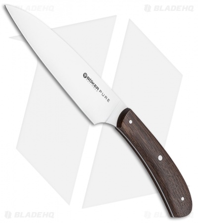 Boker Anso Pure CPM 5.6" Utility Kitchen Knife Oak Wood