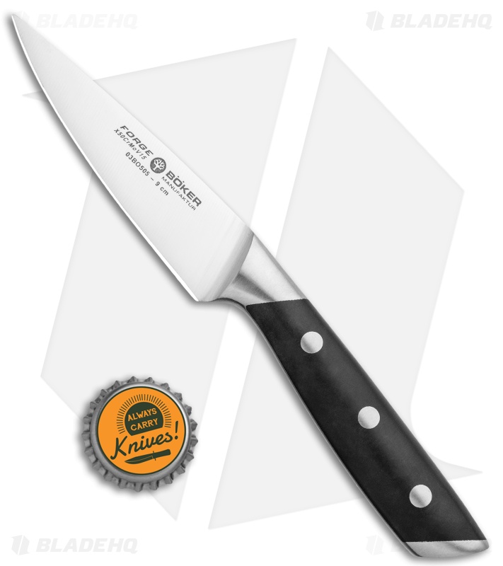 Boker Forge 3.5" Paring Kitchen Knife Black