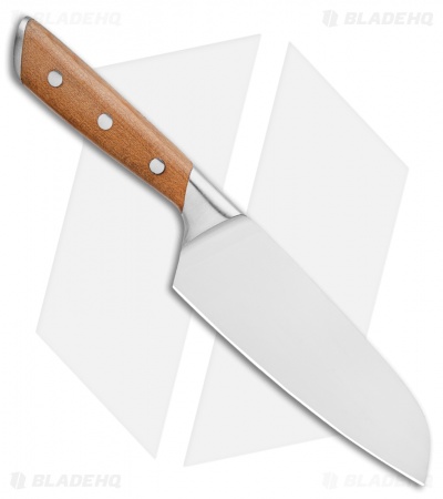 Boker Forge Wood 6.5" Santoku Kitchen Knife Maple Wood