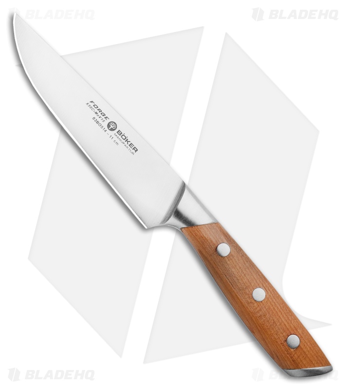 Boker Forge Wood 4.5" Utility Kitchen Knife Maple Wood