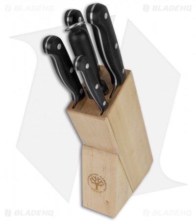 Boker Arbolito  6-Piece Kitchen Knife Set Black w/ Wooden Block