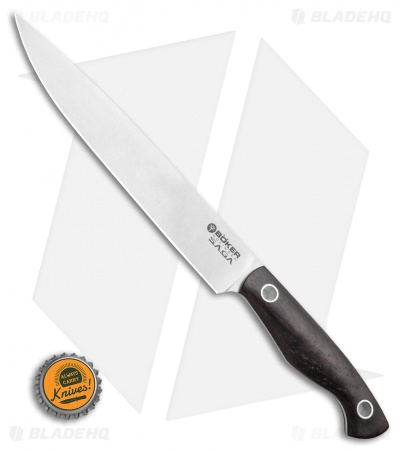 Boker Vox Saga 7.5" Carving Kitchen Knife Grenadill Wood