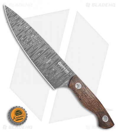 Boker Vox Saga 7.75" Damascus Chef's Kitchen Knife Castle Wood 