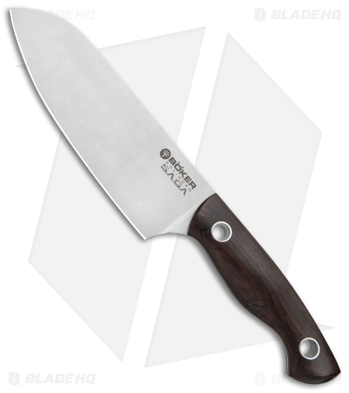 Boker Vox Saga 5-Piece Kitchen Knife Set Grenadill Wood w/ Magnetic Block