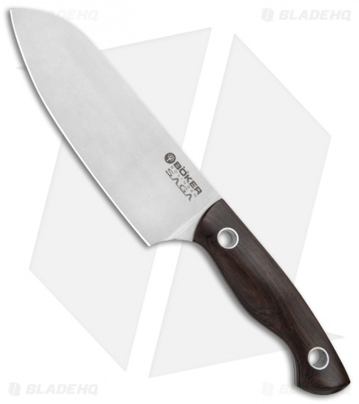 Boker Vox Saga 5-Piece Kitchen Knife Set Grenadill Wood w/ Magnetic Block