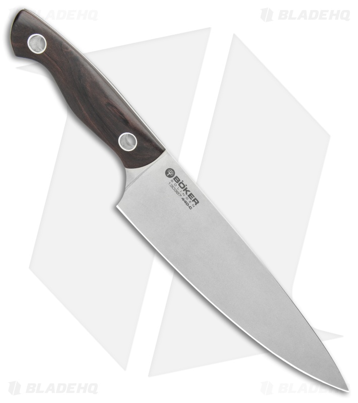 Boker Vox Saga 7.75" Chef's Kitchen Knife Grenadill Wood